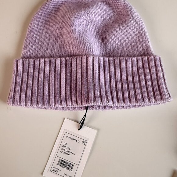 Theory Cashmere Beanie Lilac Color OS NWT - Picture 2 of 3
